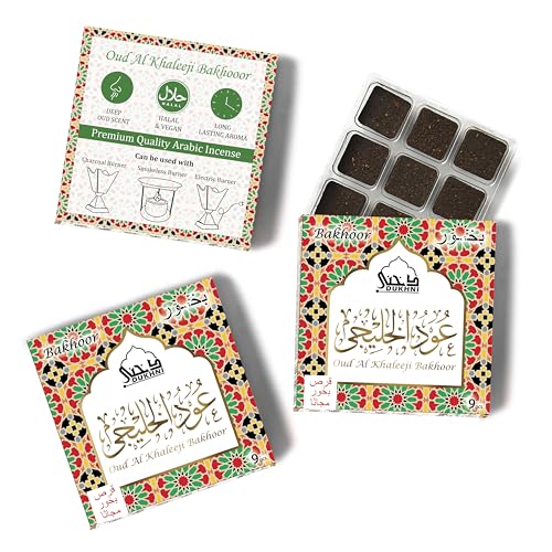 Dukhni Oud Al Khaleeji Bakhoor - Deep Aromatic Blend for Relaxation, Handmade - 27 Pieces