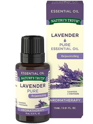 Nature's Truth Essential Oil - Comforting Lavender, 100% Pure Plant Oil, 0.51 Fl Oz