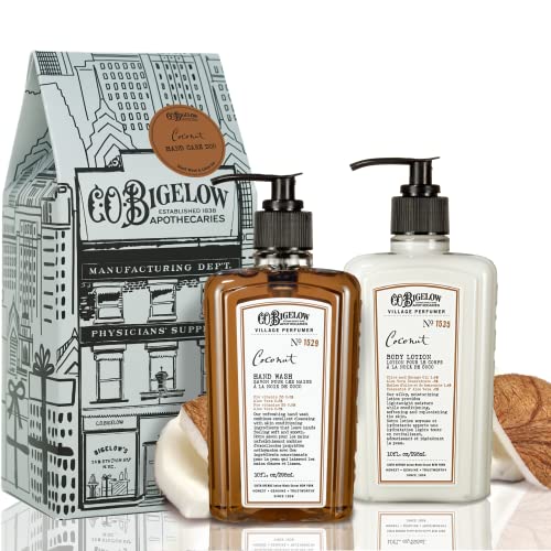 C.O. Bigelow Apothecary Hand Care Set - Moisturizing Coconut Lotion & Soap - 10fl oz Each