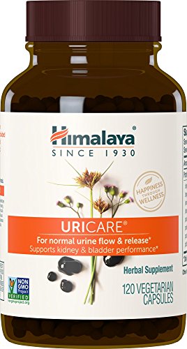 Himalaya UriCare Herbal Supplement - Kidney & Bladder Support, Non-GMO, Vegetarian - 120 Capsules