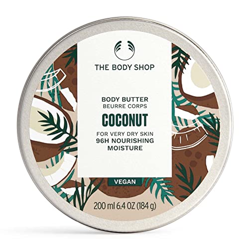 The Body Shop Coconut Body Butter - Nourishing Moisture for Very Dry Skin, Vegan - 6.4 oz