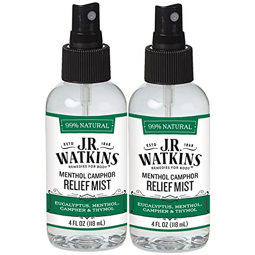 J.R. Watkins Nasal Stick - Natural Menthol Relief for Colds & Allergies, USA Made - 4 Fl Oz, 2 Pack