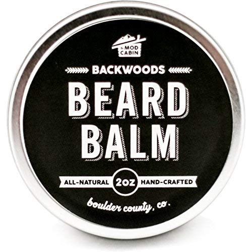 Backwoods Beard Balm - Moisturizes & Strengthens, Natural Ingredients, Essential Oil Scent - 2oz