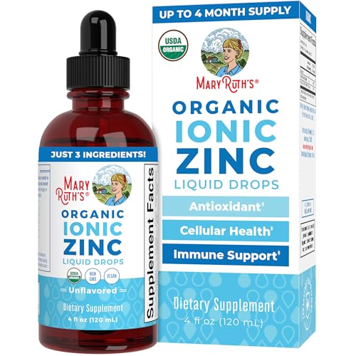 Zinc Supplement | Immune Support, 4 Ounce Liquid, Vegan, Gluten-Free