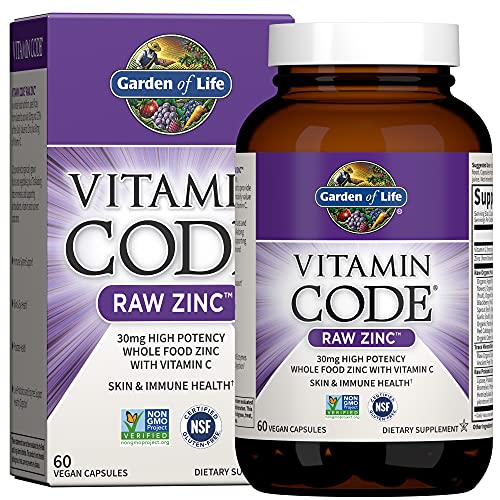 Zinc Supplement | 30mg High Potency, Vegan Capsules, Immune Support, 60 Count