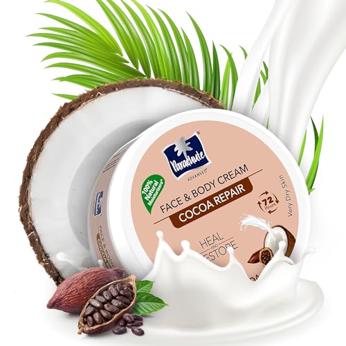 Parachute Advansed Cocoa Repair Body Cream - Heal & Restore Dry Skin, 72H Moisturization - 9.8 Fl.oz