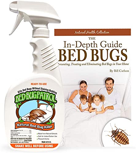 Bed Bug Patrol Natural Pest Control Spray - Non-Toxic Formula, Safe for Kids & Pets - 24oz