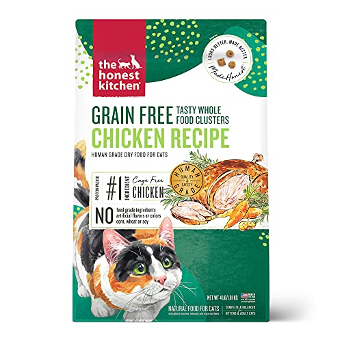 The Honest Kitchen Whole Food Clusters - Human Grade Chicken Nutrition for Cats - 4 lb