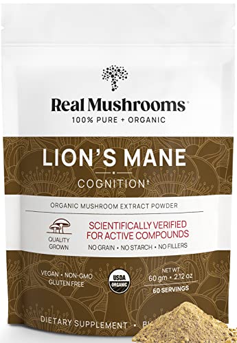 Lion’s Mane Mushroom Powder - Immune Support & Antioxidants, Vegan - 60 Servings