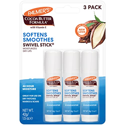 Palmer's Cocoa Butter Moisturizer Stick - Hydrates Dry Skin, Vitamin E Infused - 3 Pack