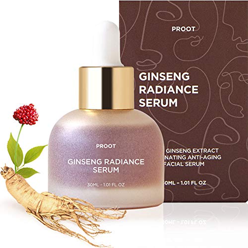 Proot Ginseng Radiance Serum - Boosts Elasticity, Hydrates & Revives Tired Skin - 1.0oz