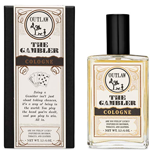 Outlaw Cologne - Bourbon, Tobacco & Leather Aroma, Natural Ingredients - 3.3 Fl Oz