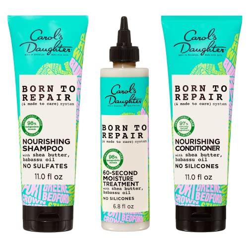 Carol's Daughter Hair Care Set - Hydrating Shampoo, 60 Sec Treatment, Nourishing Conditioner - 3 Kit