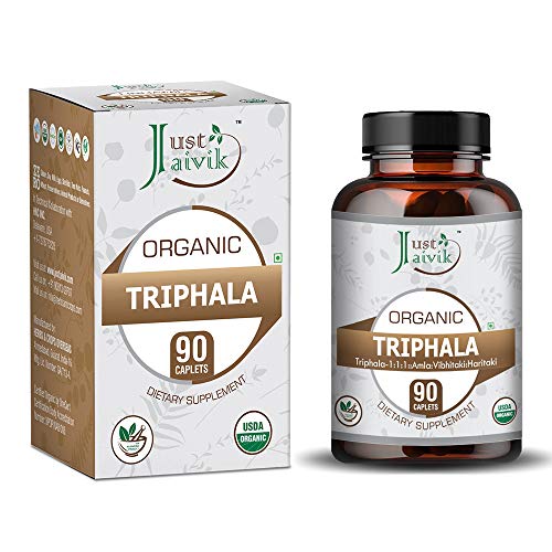 Just Jaivik Amla Herbal Supplement - Supports Detox & Digestion, 100% Organic - 90 Tablets