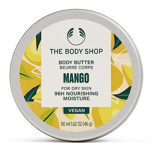 The Body Shop Mango Body Butter - Nourishing Moisture for Very Dry Skin, Vegan - 1.62 oz