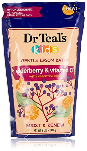 Dr Teal's Kids Essential Oil Epsom Salt Soak - Calming Relaxation, Hypoallergenic - 2 lbs