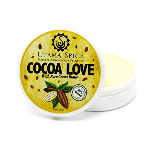 Utama Spice Cocoa Love Body Butter - Moisturizing Cocoa & Coconut Blend, Vegan - 8oz