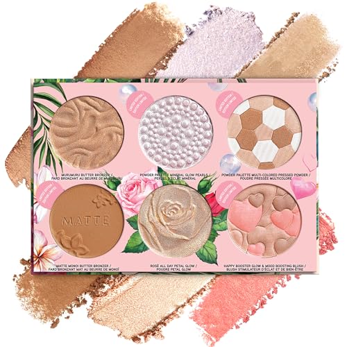 Physicians Formula All-Star Face Palette - Buildable, Blendable Colors, Cruelty-Free - 6 Shades