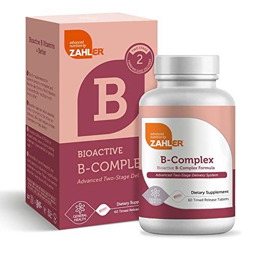 Zahler B-Complex Vitamins - Energy Support, Cognitive Health, Vegetarian - 60 Tablets