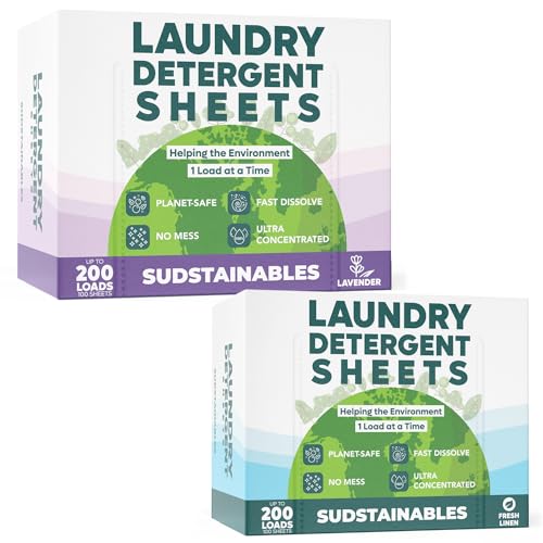 Good Things Laundry Detergent Sheets - Powerful Clean, Sensitive Skin Safe, Lavender - 100 Sheets