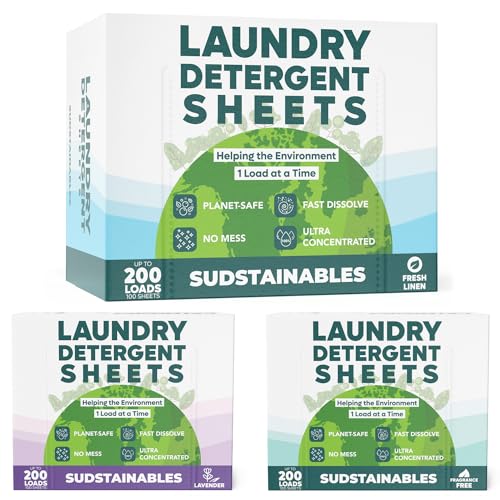 Good Things Laundry Detergent Sheets - Ultra Cleaning, Sensitive Skin Safe, 100 Sheets