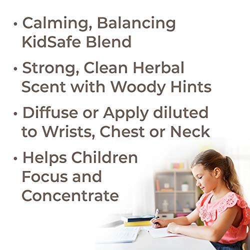 Plant Therapy KidSafe Study Time Essential Oil - Focus & Calm for Kids, 100% Pure - 10 mL