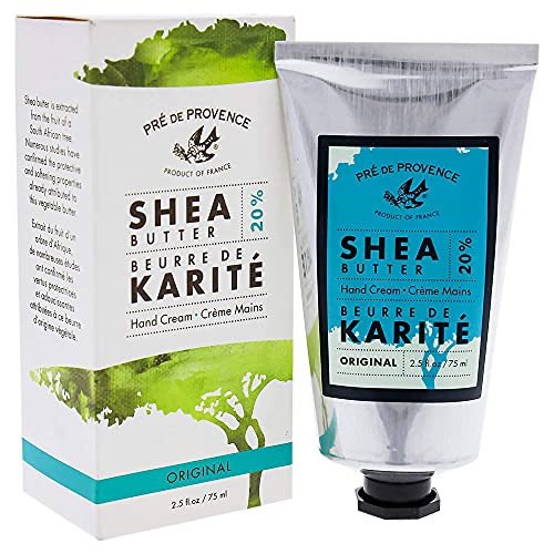Pre de Provence Hand Cream - Nourishing 20% Shea Butter for Repairing & Moisturizing - 2.5 oz