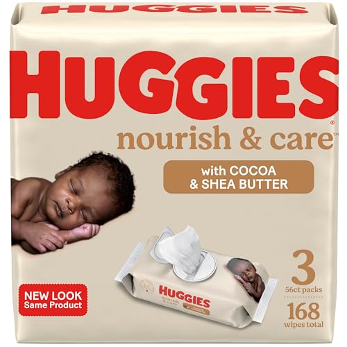 Huggies Nourish & Care Baby Wipes - Clean, Hydrate & Soothe Sensitive Skin - 168 Total Wipes