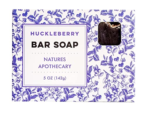 Nature's Apothecary Huckleberry Bar Soap - Hydrating, Hypoallergenic, Handmade - 4oz