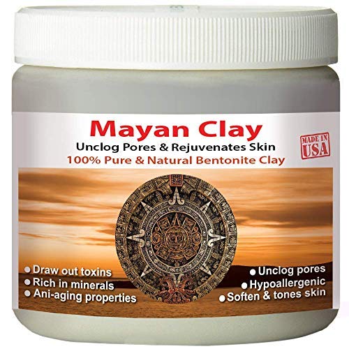 Mayan Pure Indian Healing Clay Mask - Deep Pore Cleansing, Hair Revitalization - 1lb