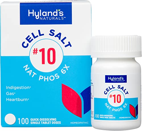 Hyland's No.10 Cell Salt Digestive Enzyme Blend - Natural Relief from Heartburn & Gas - 100 Tablets