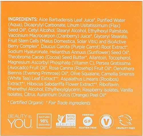 Andalou Naturals Moisturizer - Brightening Purple Carrot + C, Antioxidant-Rich - 1.7oz