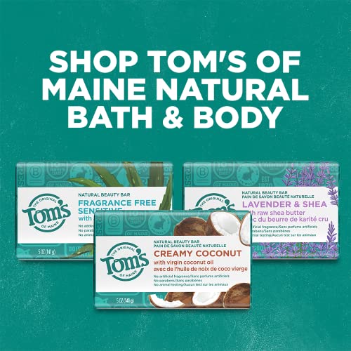 Tom's of Maine Bar Soap - Wash Away Germs, Gentle on Skin, Paraben-Free - Creamy Coconut, 5oz