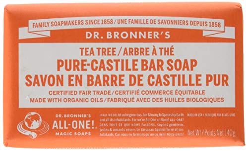 Dr. Bronner's Pure-Castile Body Soap - Antiseptic Tea Tree Oil, Gentle Cleanser - 5 oz