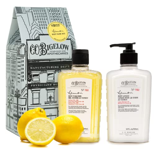C.O. Bigelow Apothecary Bath & Body Gift Set - Nourishing Lemon Soap & Lotion - 10oz Each