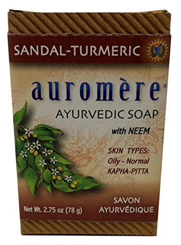 Auromere Ayurvedic Soap Set - Nourishing Sandalwood & Turmeric, 3 Bars - 2.75 oz Each