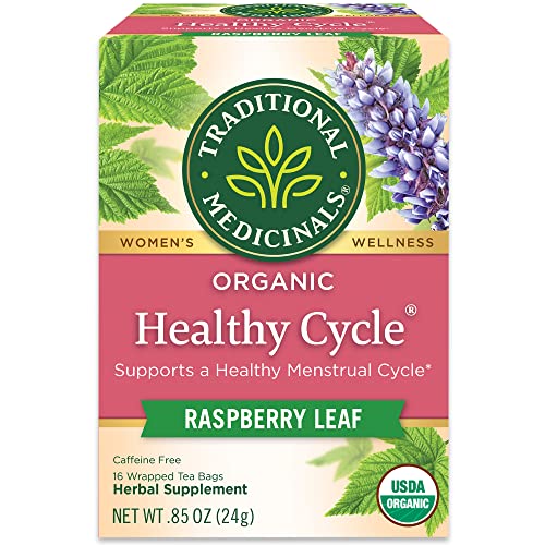 Traditional Medicinals Organic Tea - Supports Healthy Menstrual Cycles, Herbal Blend - 16 Bags