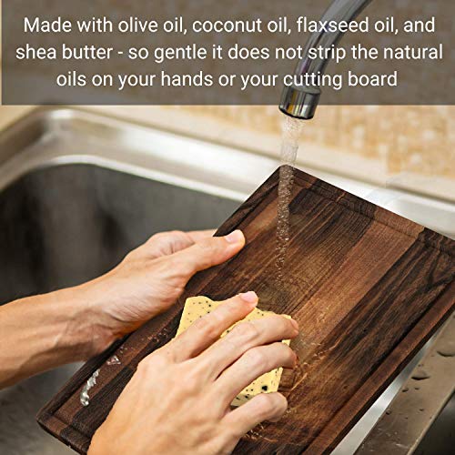 Virginia Boys Kitchen Cutting Board Soap - Gentle Clean, 100% Natural, Small Batch - 4oz