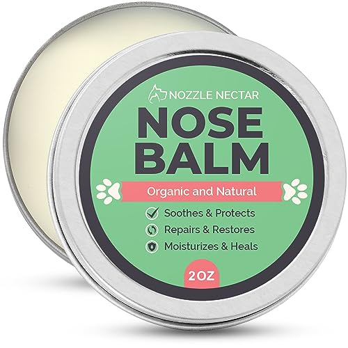 Nozzle Nectar Dog Nose Balm - Heals & Moisturizes Dry Noses, 100% Organic - 2oz