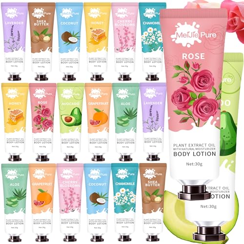 Natural Body Lotion Set - Hydrating & Nourishing for Dry Skin, 10 Fragrance Options - 20 Pack