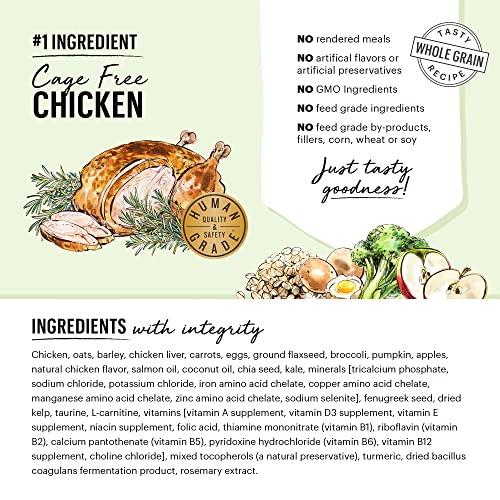 The Honest Kitchen Dry Dog Food - Human Grade, Protein-Rich, DHA Boosted - 20 lb Bag