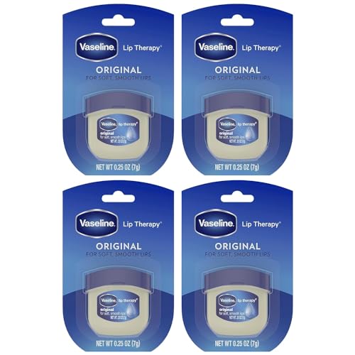 Vaseline Lip Therapy Original - Hydrating Lip Balm, Dermatologist Recommended - 0.25 Oz (Pack of 4)