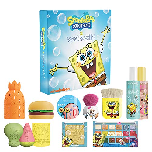 wet n wild SpongeBob Squarepants Makeup Collection - Versatile Brushes, Vibrant Palettes, Vegan