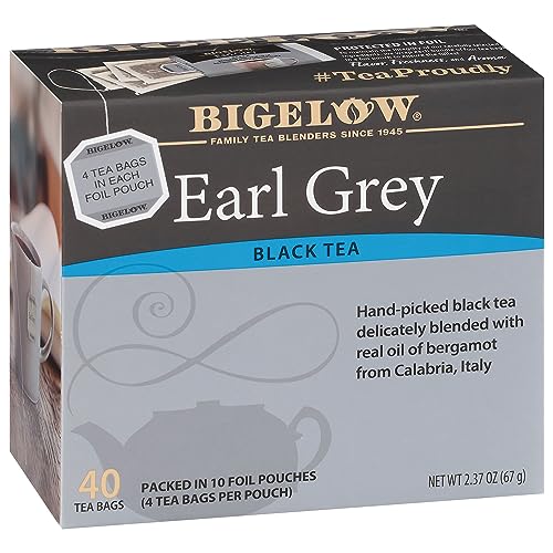 Bigelow Tea Earl Grey - Bold Black Tea with Bergamot, Gluten-Free, Kosher - 240 Tea Bags