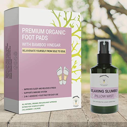 Doppletree Relaxation Bundle - Pillow Spray & Foot Pads for Restful Sleep, Vegan & Natural