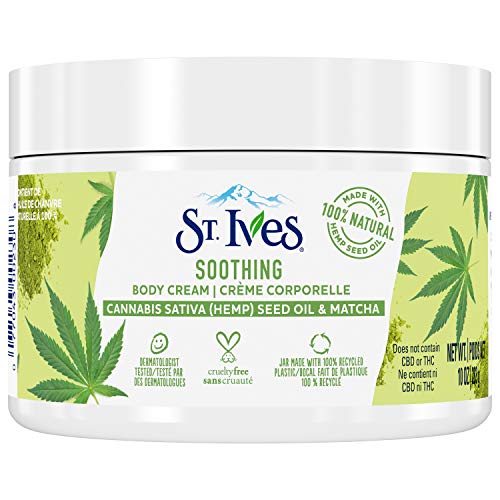 St. Ives Body Lotion - Deeply Nourishing, Hydrating with Hemp Seed Oil & Matcha - 10oz