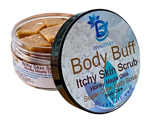 Itchy Skin Body Scrub - Exfoliates & Moisturizes, Honey Maple Oat Scent - 8oz