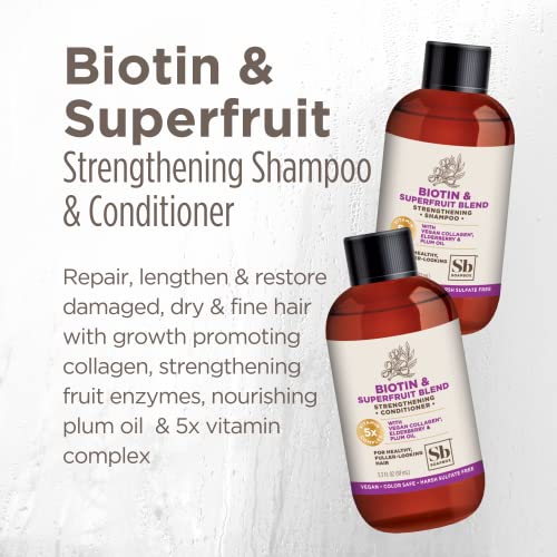 Soapbox Biotin Conditioner - Promotes Volume & Growth, Vegan Collagen - 24-Pack, 3.3 oz Each