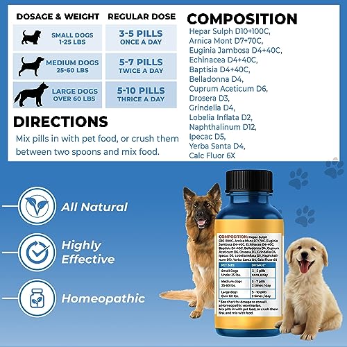 BestLife4Pets Dog Supplement - Natural Cough & Cold Relief, Supports Respiratory Health - 400 Pills