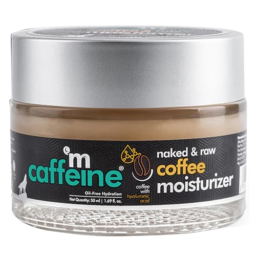 mCaffeine Naked and Raw Coffee Moisturizer - 48-Hour Hydration, Oil Control - 1.69 oz